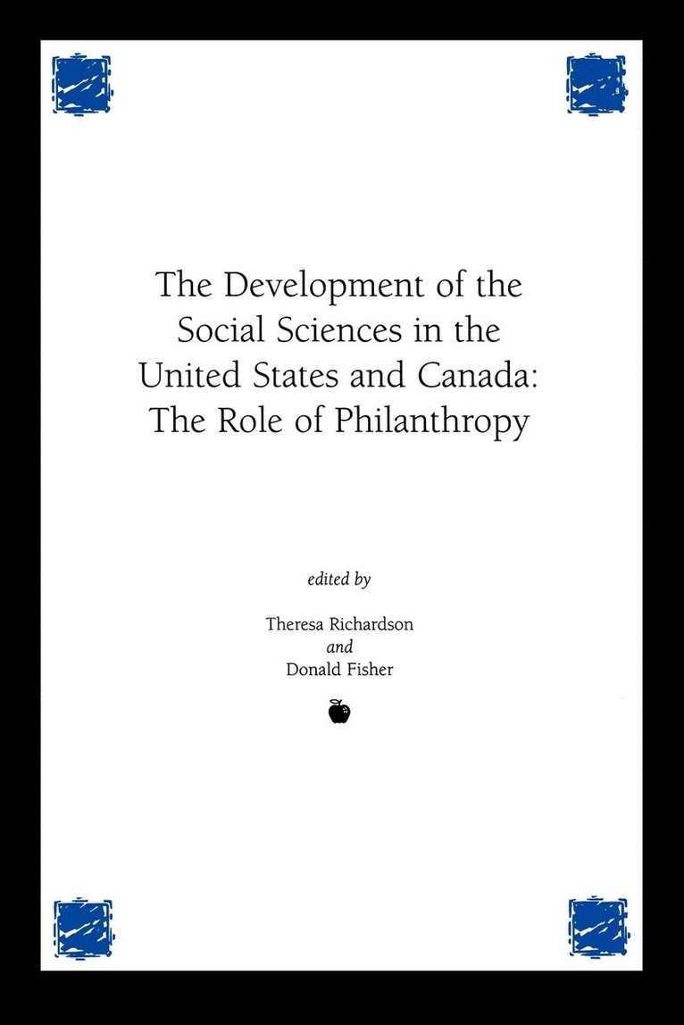 Development of the Social Sciences in the United States and Canada 1