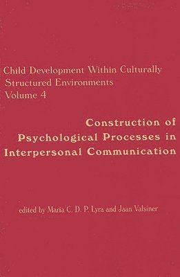 bokomslag Child Development Within Culturally Structured Environments, Volume 4