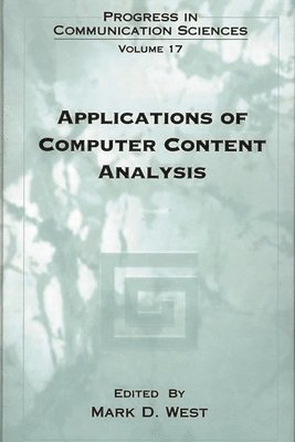 Applications of Computer Content Analysis 1