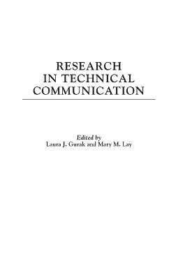 bokomslag Research in Technical Communication