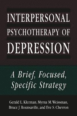 bokomslag Interpersonal Psychotherapy of Depression