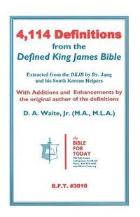 bokomslag 4,114 Definitions from the Defined King James Bible