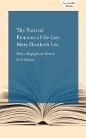 bokomslag The Poetical Remains of the Late Mary Elizabeth Lee