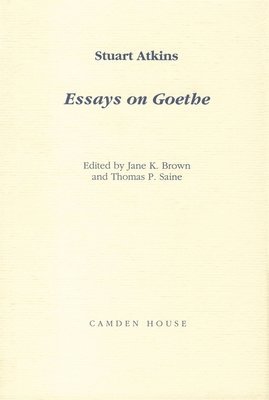Essays on Goethe 1