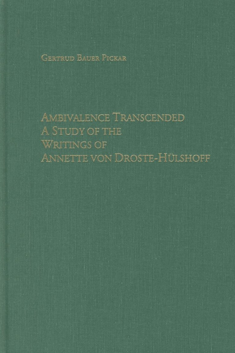 Gertrud Bauer Pickar, Gertrud (Royalty Account) Bauer Pickar, Gertrud Bauer Pickar - Ambivalence Transcended, Inbunden