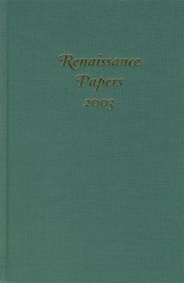 bokomslag Renaissance Papers 2003