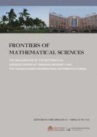 bokomslag Frontiers of Mathematical Science
