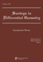 Geometric Flows, Volume 12