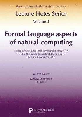Kamala Krithivasan - Formal Language Aspects of Natural Computing, Häftad