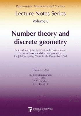 R. Balasubramanian - Number Theory and Discrete Geometry, Häftad