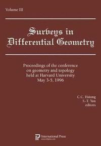 bokomslag Lectures on Geometry and Topology held at Harvard University, May 3-5, 1996, Volume 3