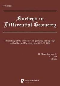 bokomslag Proceedings of the Conference on Geometry and Topology held at Harvard University, April 27-29, 1990, Volume 1