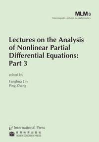 bokomslag Lectures on the Analysis of Nonlinear Partial Differential Equations