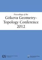 Proceedings of the Gkova Geometry-Topology Conference 2012 1