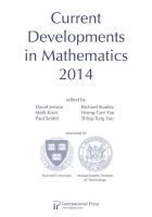 Current Developments in Mathematics, 2014 1