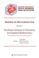 Lydia Bieri, Piotr T. Chru?ciel, Shing-Tung Yau - Nonlinear Analysis in Geometry and Applied Mathematics, Inbunden