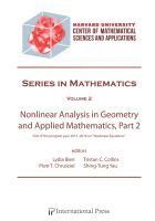 Lydia Bieri, Piotr T. Chrusciel, Tristan C. Collins, Shing-Tung Yau - Nonlinear Analysis in Geometry and Applied Mathematics, Part 2, Inbunden