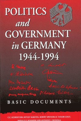 bokomslag Politics and Government in Germany, 1944-1994