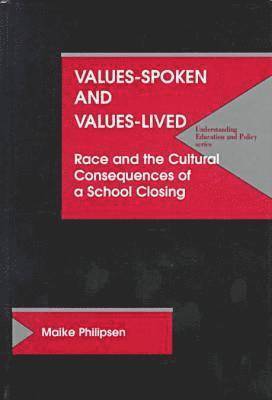 bokomslag Values Spoken and Values Lived