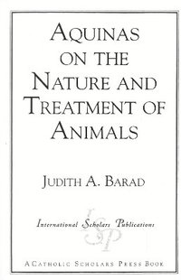 bokomslag Aquinas on the Nature and Treatment of Animals