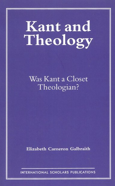 bokomslag Kant and Theology