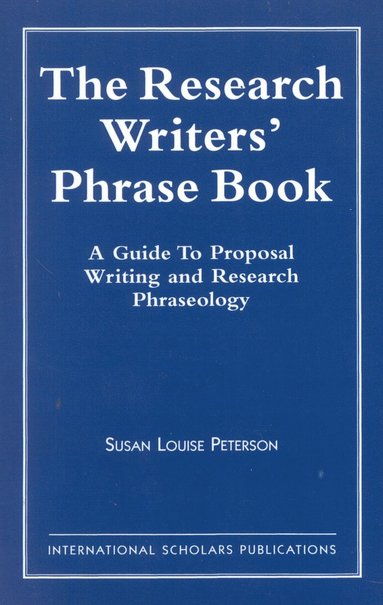 bokomslag Research Writer's Phrase Book