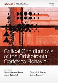 bokomslag Critical Contributions of the Orbitofrontal Cortexto Behavior, Volume 1239