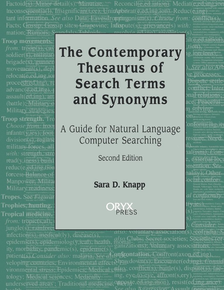 Contemporary Thesaurus of Search Terms and Synonyms 1