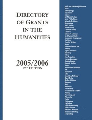 bokomslag Directory of Grants in the Humanities, 2005/2006, 19th Edition