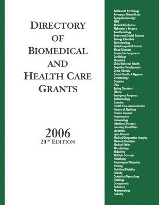 bokomslag Directory of Biomedical and Health Care Grants 2006, 20th Edition