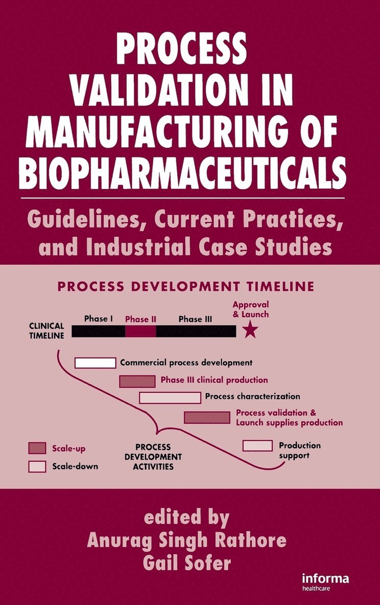 Gail Sofer - Process Validation in Manufacturing of Biopharmaceuticals: Guidelines, Current Practices, and Industrial Case Studies, Inbunden