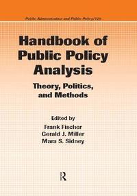 bokomslag Handbook of Public Policy Analysis