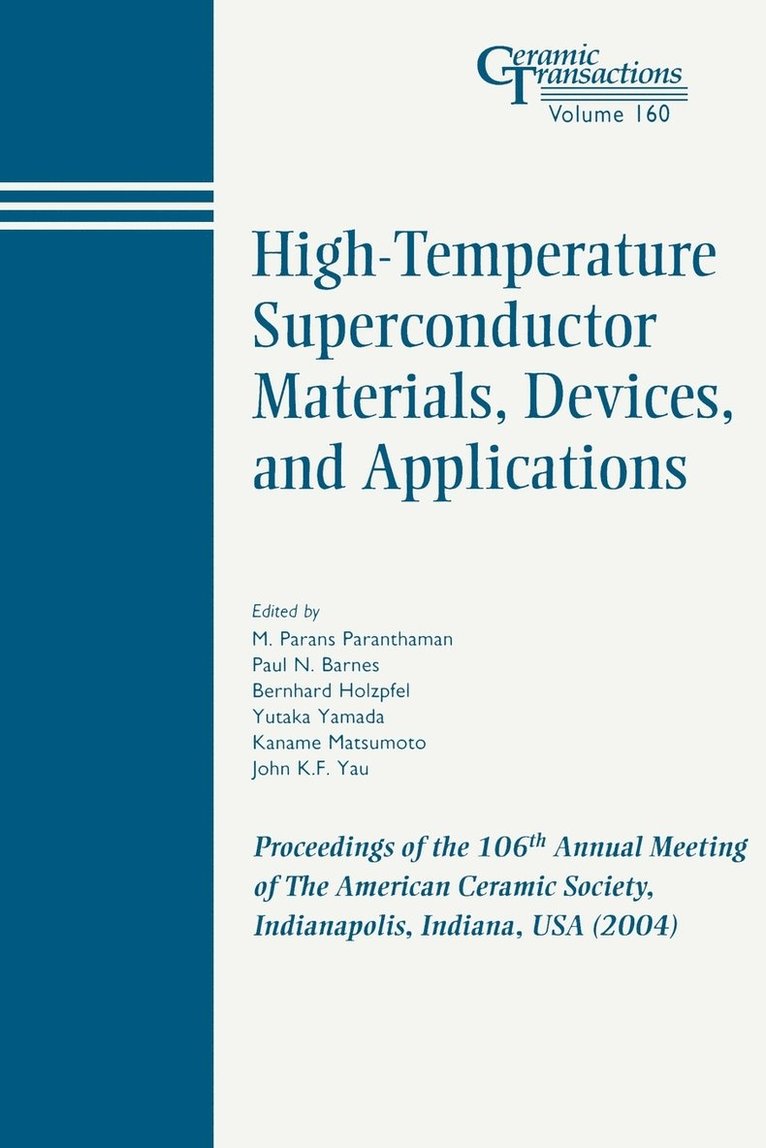 High-Temperature Superconductor Materials, Devices, and Applications 1