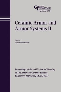 bokomslag Ceramic Armor and Armor Systems II