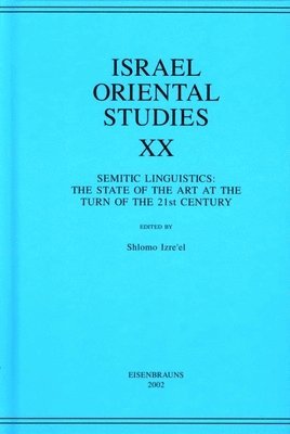 Israel Oriental Studies, Volume 20