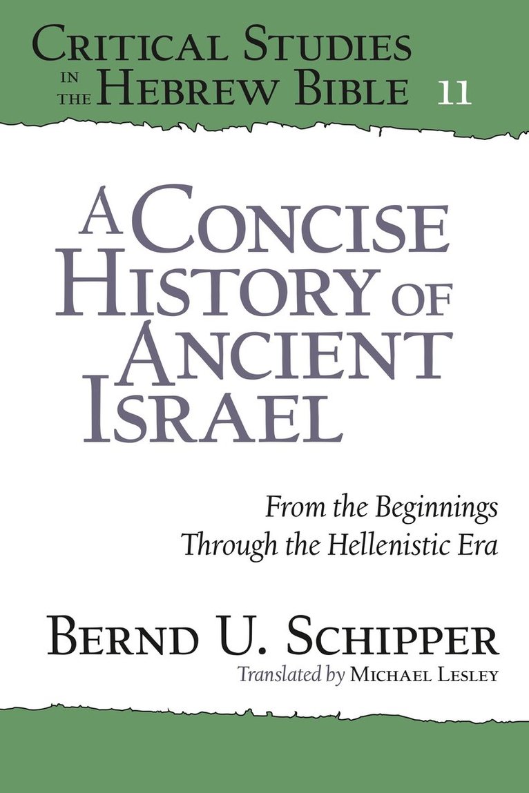 Concise History of Ancient Israel