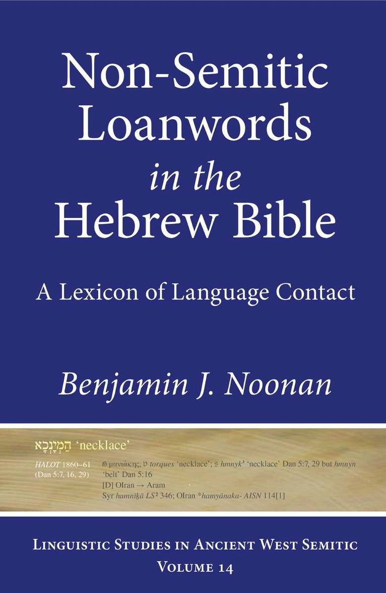 Non-Semitic Loanwords in the Hebrew Bible