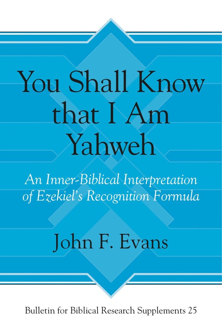 You Shall Know that I Am Yahweh