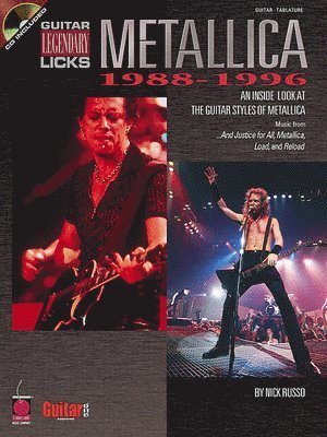 Metallica - Legendary Licks 1988-1996 Book/Online Audio, Häftad