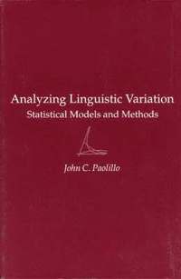 bokomslag Analyzing Linguistic Variation