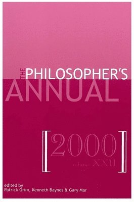 bokomslag The Philosopher's Annual, Volume 22