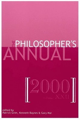 The Philosopher's Annual, Volume 22 1