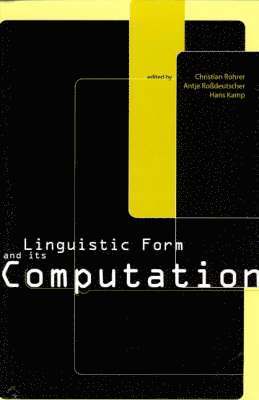 Linguistic Form and Its Computation 1