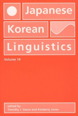 Japanese/Korean Linguistics, Volume 14 1
