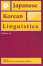 Japanese/Korean Linguistics, Volume 18 1