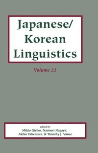 bokomslag Japanese/Korean Linguistics, Vol. 22