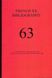 bokomslag French XX Bibliography: Issue 64