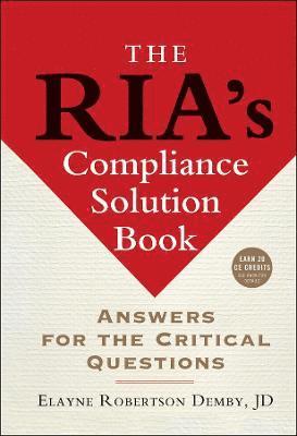 bokomslag RIA's Compliance Solution Book