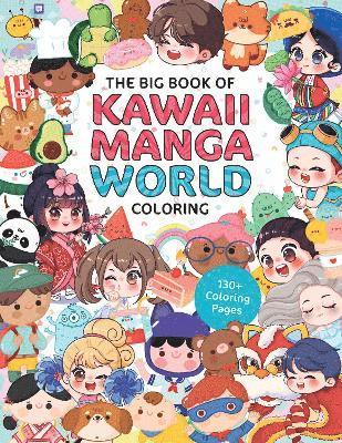 bokomslag Big Book of Kawaii Manga World Coloring