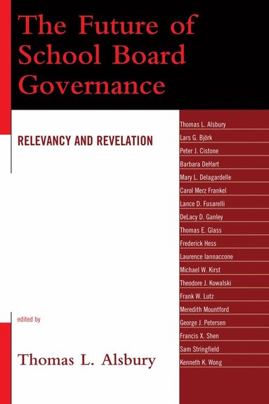 bokomslag Future of School Board Governance